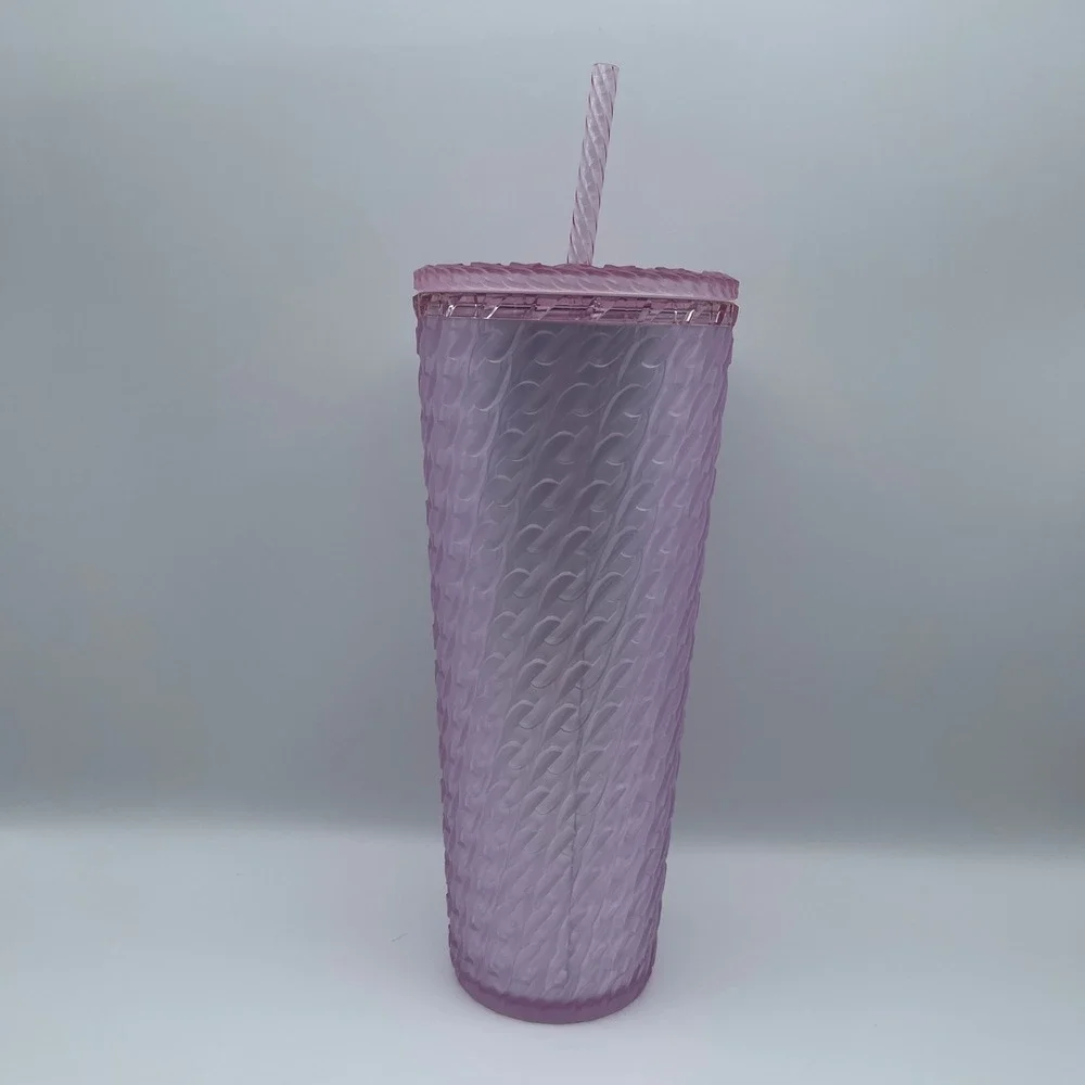 Starbucks Tumbler 24 oz 2024 Light Pink Matte Chainlink Venti Cold Tumbler‎ NEW